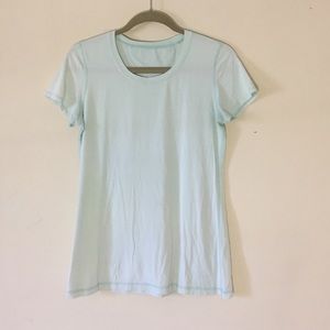 lululemon tee shirt, cotton/spandex blend, size 8